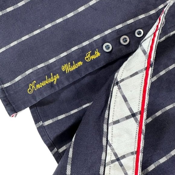 ROBERT GRAHAM Long Sleeve Contemporary Casual Button Down Shirt Striped Mens 2XL - Picture 3 of 6